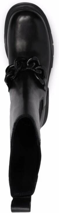 ASH Zwarte leren Chelsea boots