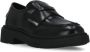 Ash Zwarte geborsteld leren loafer met lug zool Black Dames - Thumbnail 4