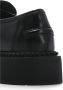 Ash Zwarte geborsteld leren loafer met lug zool Black Dames - Thumbnail 7