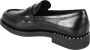 Ash Zwarte leren instapper met stud-details Black Dames - Thumbnail 17