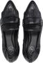Ash Zwarte leren platte schoenen met franjes Black Dames - Thumbnail 10