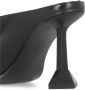 ASH Zwarte leren sandalen met geometrische hak - Thumbnail 2