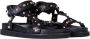 Ash Zwarte Leren Sandalen Utopia01 Model Black Dames - Thumbnail 8