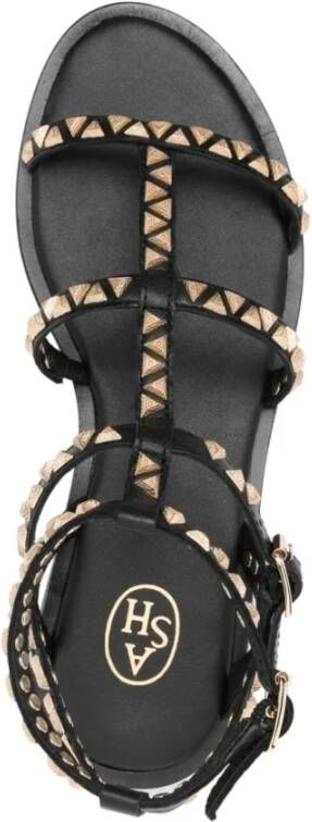 ASH Zwarte Leren Sandalen voor Vrouwen