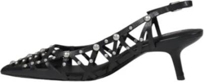 ASH Zwarte Leren Strik Pumps
