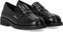 Ash Zwarte leren instapper met stud-details Black Dames - Thumbnail 8