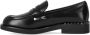 Ash Zwarte leren instapper met stud-details Black Dames - Thumbnail 9