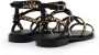 ASH Zwarte leren studs sandalen - Thumbnail 2