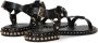 ASH Zwarte leren studs sandalen - Thumbnail 2
