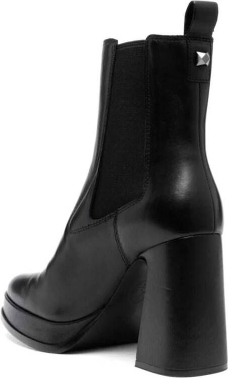 Ash Zwarte Plateau Bootie Zwart Dames