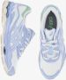 Asics Blauwe Mesh Leren Sneakers met Gel - Thumbnail 2