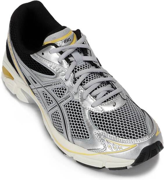 ASICS Grijze Mesh Sneakers met Leren Afwerking Gray Heren - Foto 3