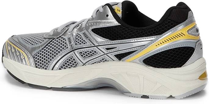 ASICS Grijze Mesh Sneakers met Leren Afwerking Gray Heren - Foto 4