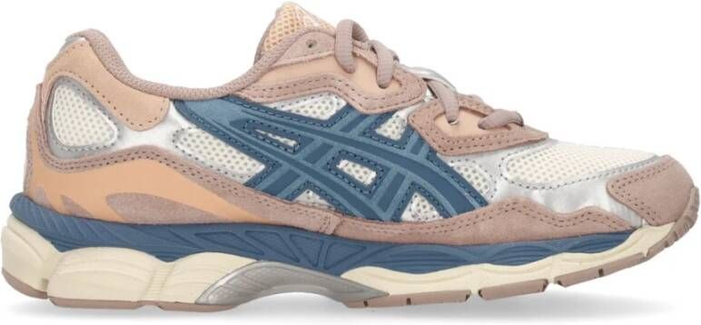 ASICS Retro Mesh Sneaker Cream Grey Floss Beige Dames