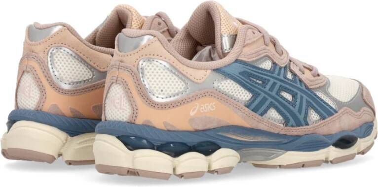 ASICS Retro Mesh Sneaker Cream Grey Floss Beige Dames