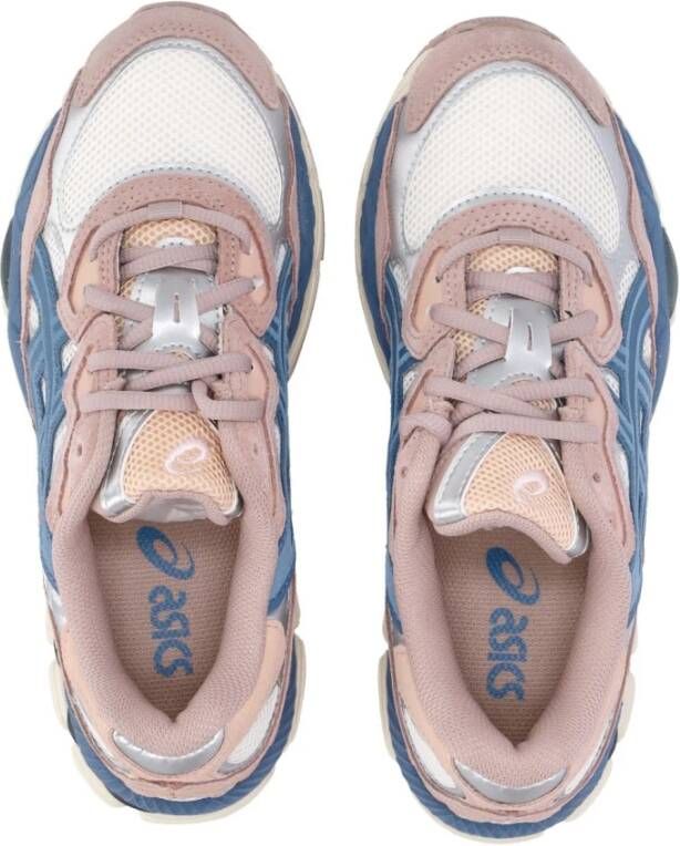 ASICS Retro Mesh Sneaker Cream Grey Floss Beige Dames