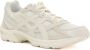 ASICS Tijger Gestreepte Mesh Sneakers Beige - Thumbnail 8