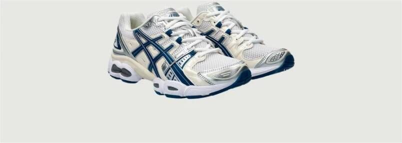 ASICS Witte Leren Sneakers met Yoke Design White Dames