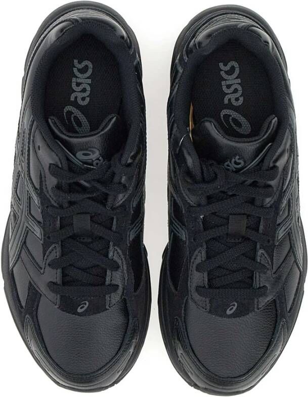 ASICS Zwarte Leren Sneakers Zwart Dames