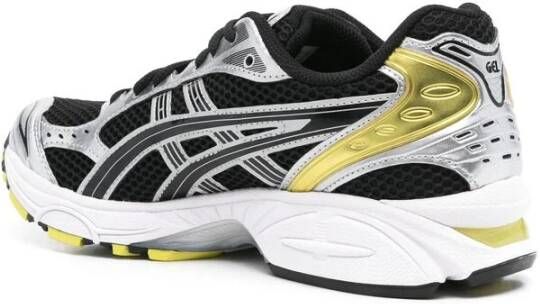 Asics Zwarte Veterschoenen met Logo Patch