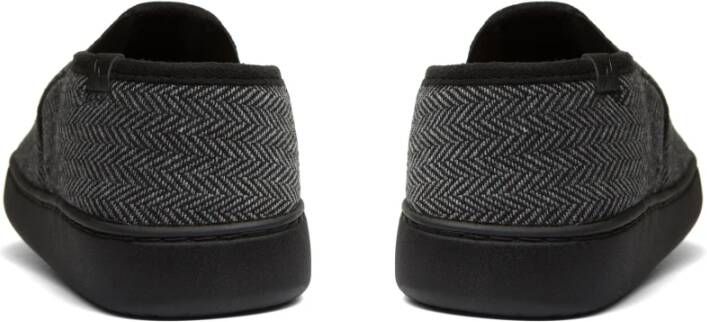 Aspact Herringbone Zwarte Huisschoenen Trendy Ontwerp Gray Heren