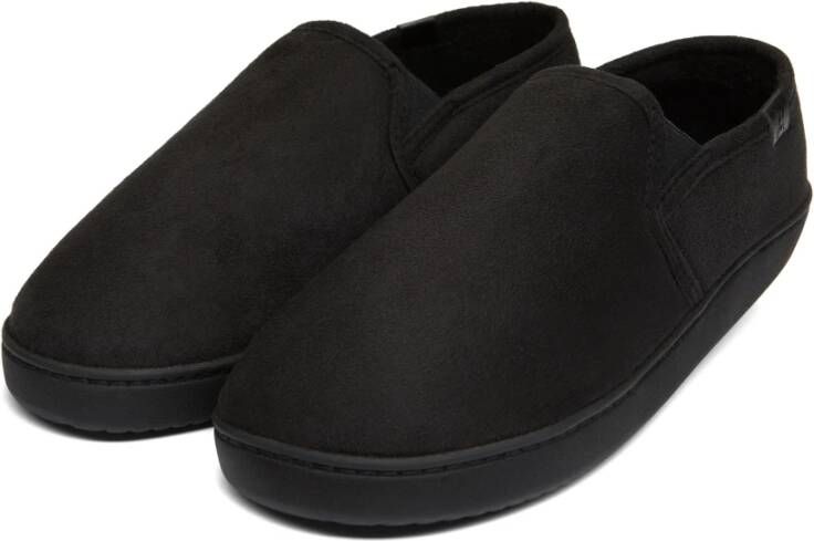 Aspact Zwarte Suède Thuis Schoenen Trendy Ontwerp Black Heren