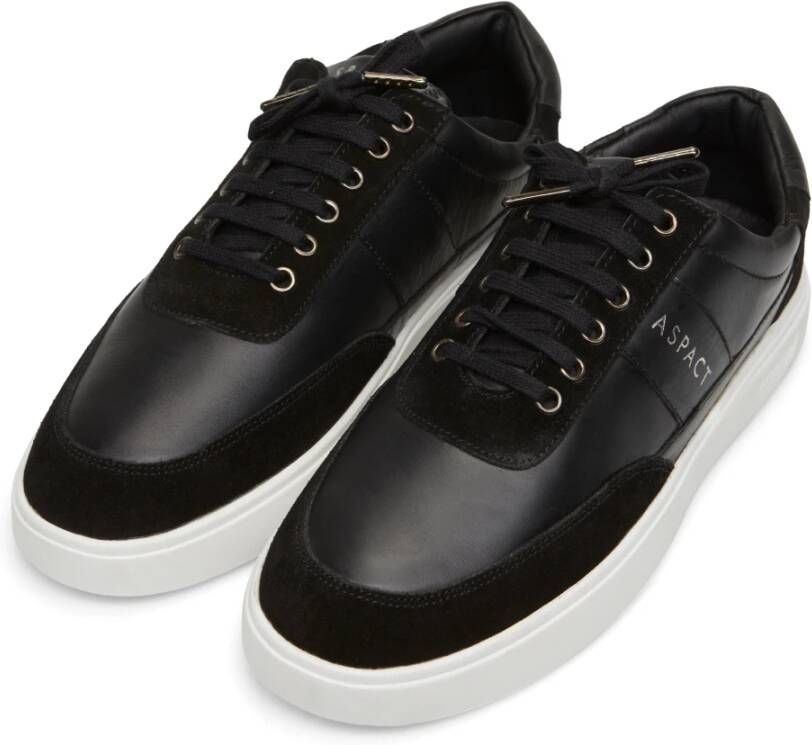 Aspact Zwarte Trendy Liam Sneakers Black Heren