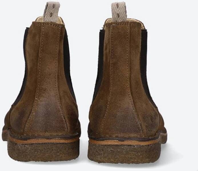 Astorflex Donker Khaki Enkellaarzen Brown Heren