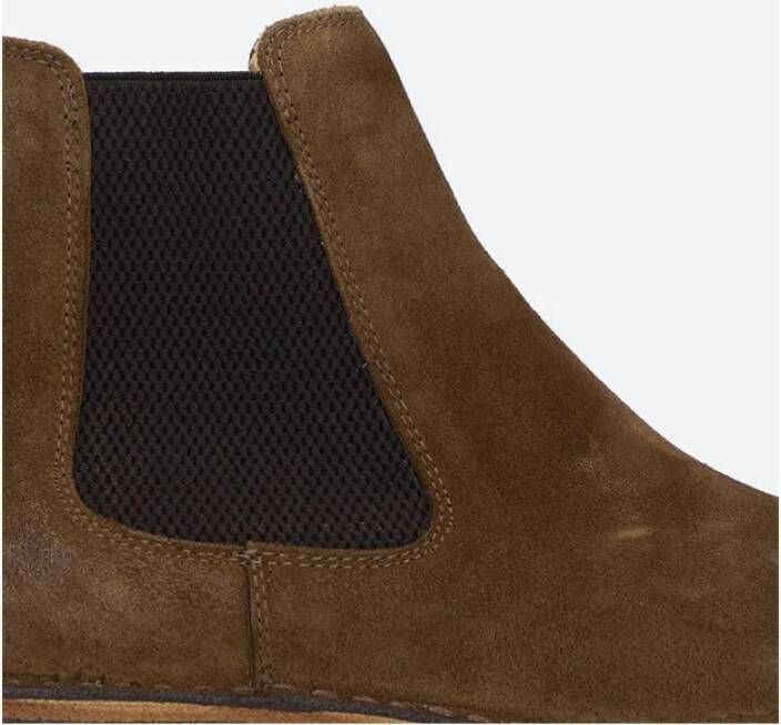 Astorflex Donker Khaki Enkellaarzen Brown Heren