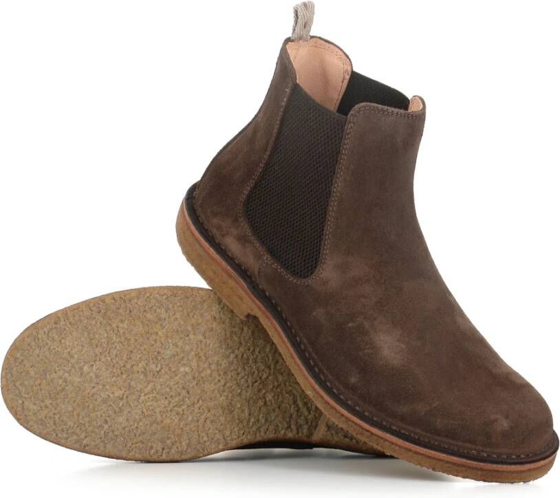 Astorflex Donkerbruine Suède Chelsea Schoenen Brown Heren