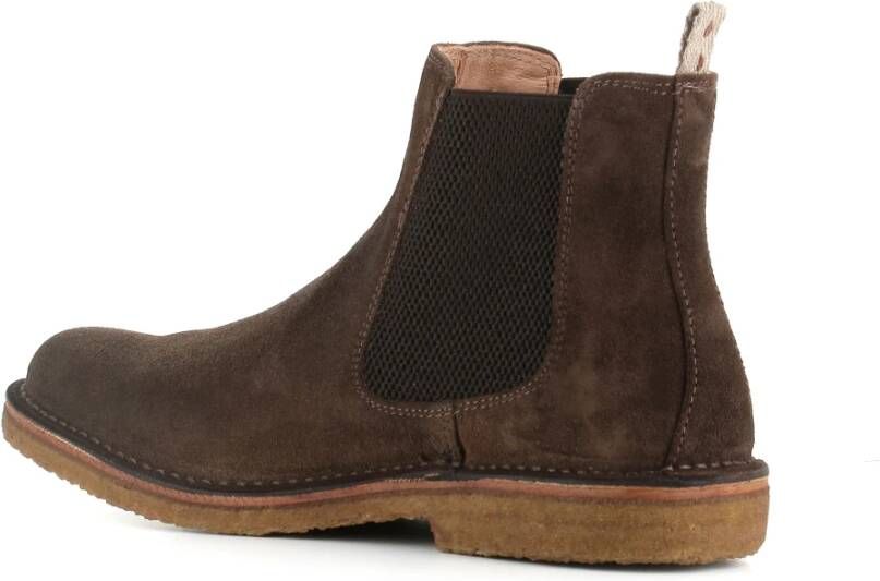 Astorflex Donkerbruine Suède Chelsea Schoenen Brown Heren