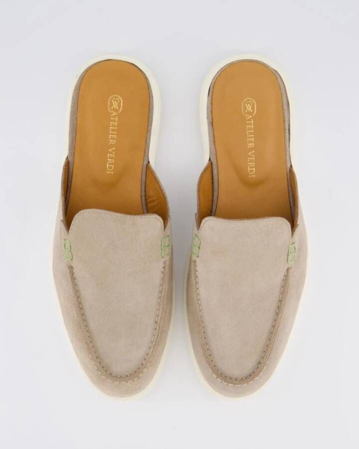 Atelier Verdi Beige Instap Schoenen Beige Heren