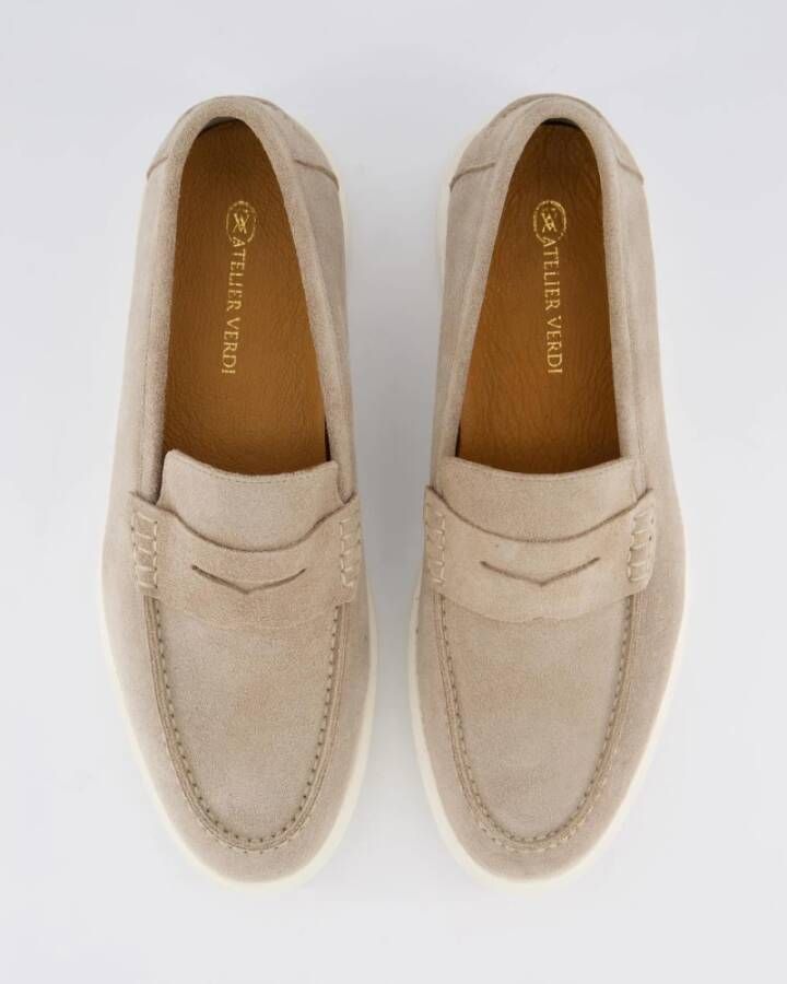 Atelier Verdi Beige Loafer Schoenen voor Heren Beige Heren