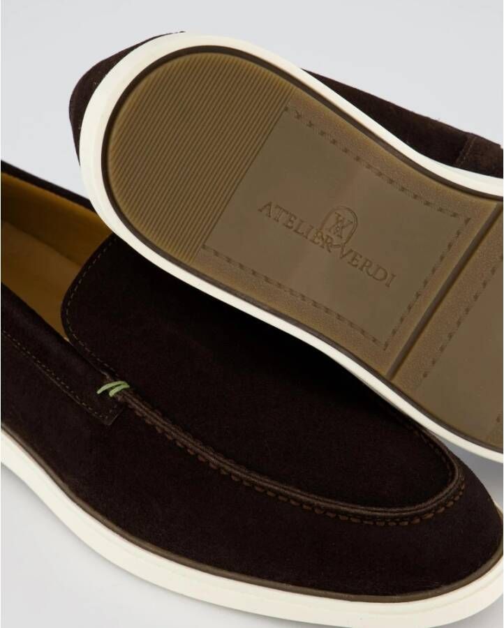 Atelier Verdi Chocolade Loafer voor Heren Brown Heren