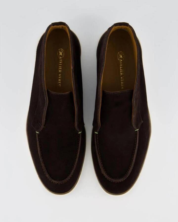 Atelier Verdi Klassieke Loafer in Chocoladebruin Brown Heren