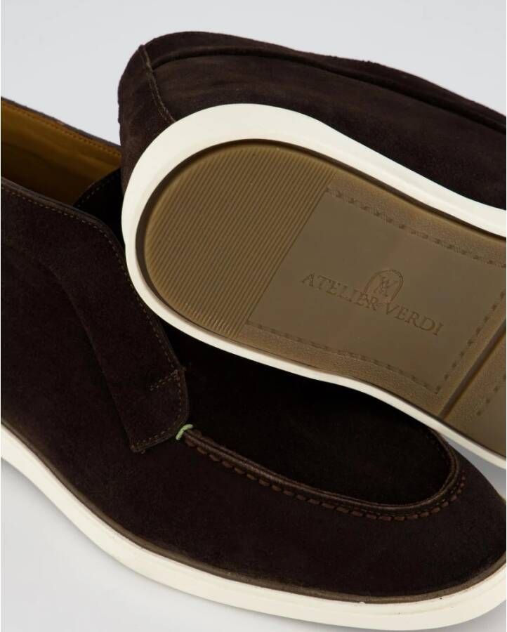 Atelier Verdi Klassieke Loafer in Chocoladebruin Brown Heren