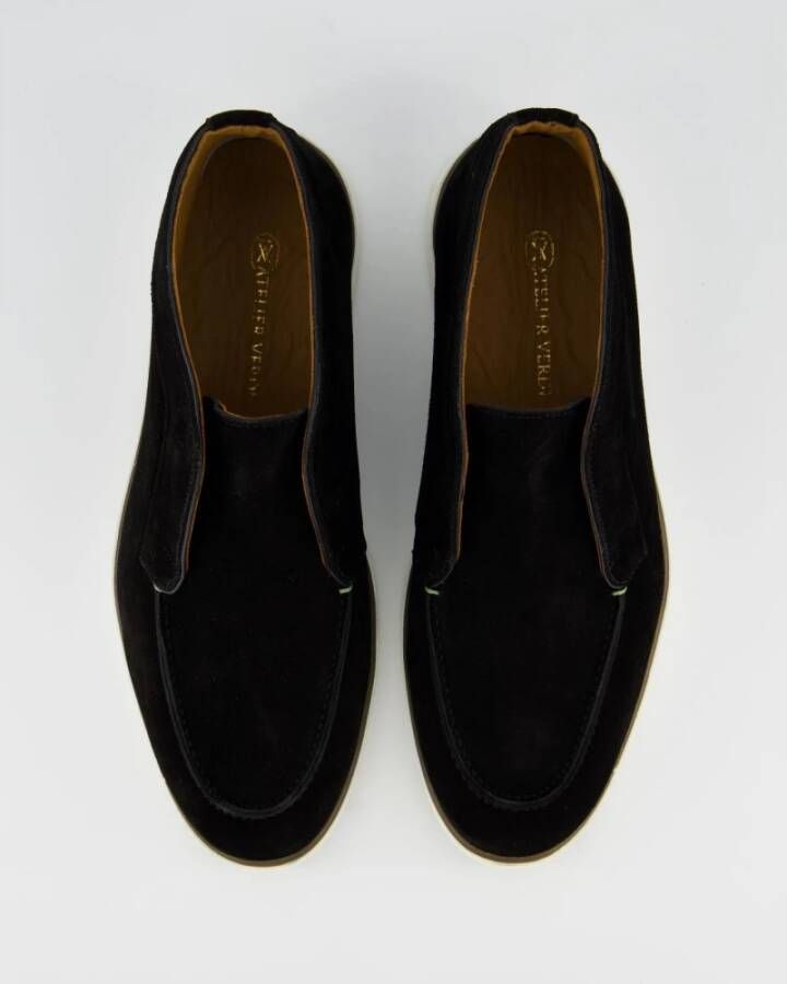 Atelier Verdi Klassieke Zwarte Loafer Schoenen Black Heren