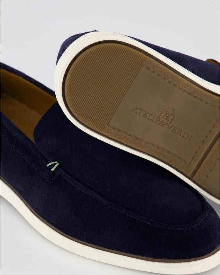Atelier Verdi Navy Loafer voor Heren Blue Heren