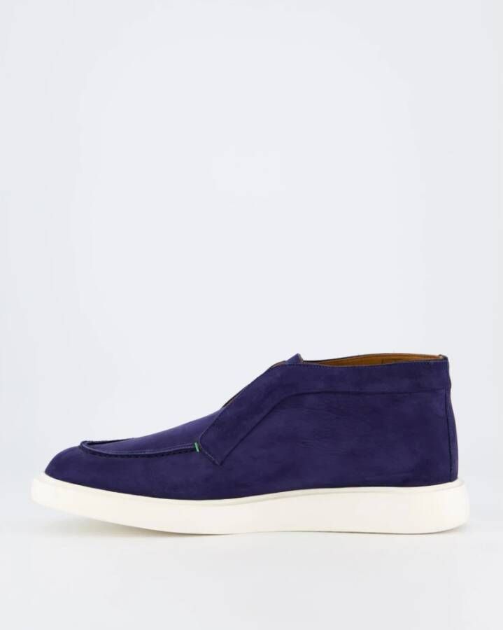 Atelier Verdi Nubuck Mid Loafer Blue Heren