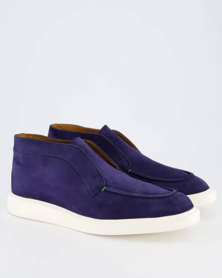 Atelier Verdi Nubuck Mid Loafer Blue Heren
