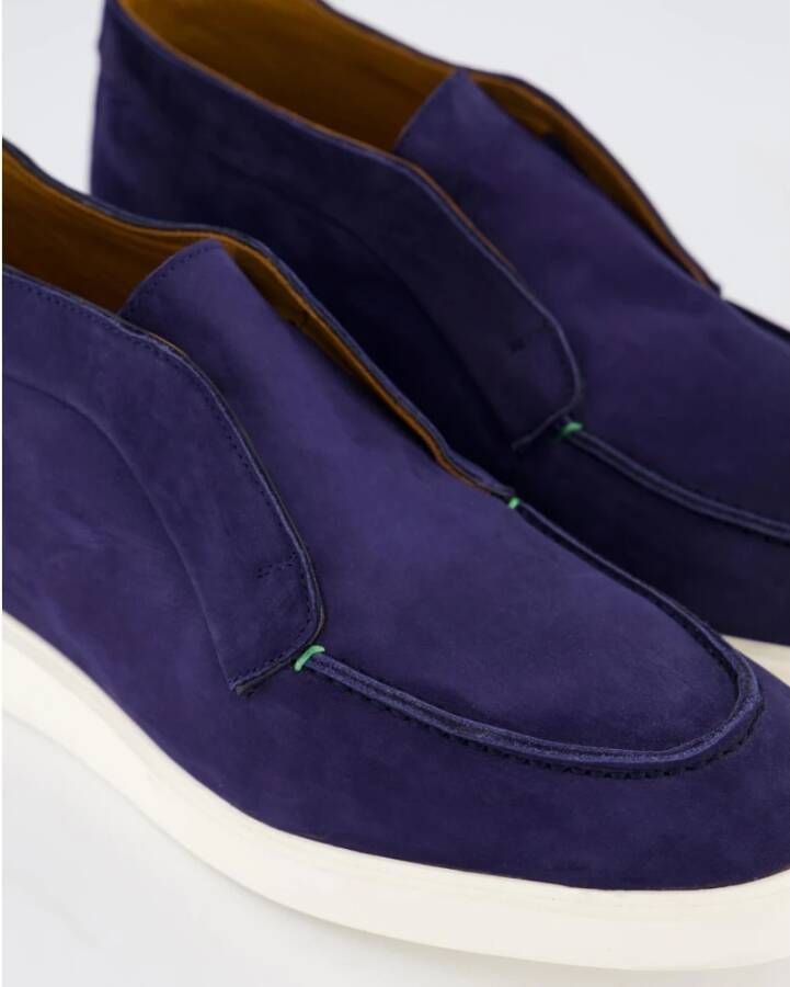 Atelier Verdi Nubuck Mid Loafer Blue Heren