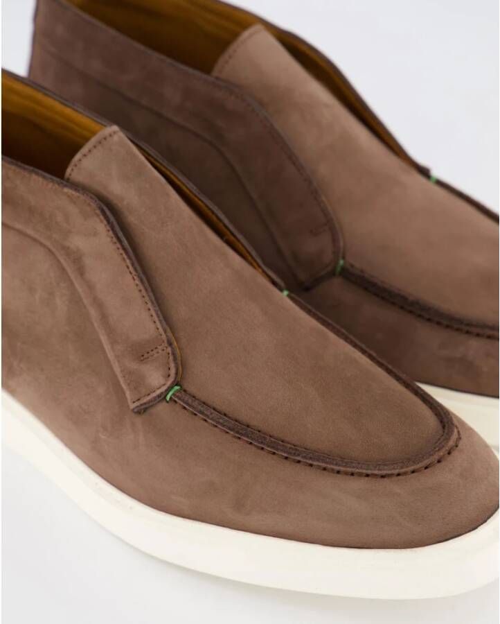 Atelier Verdi Nubuck Mid Loafer Brown Heren