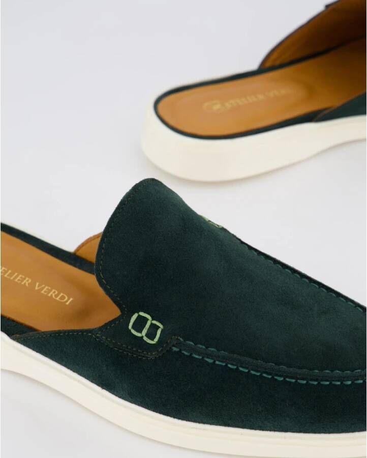 Atelier Verdi Slip On Pine Schoenen Green Heren