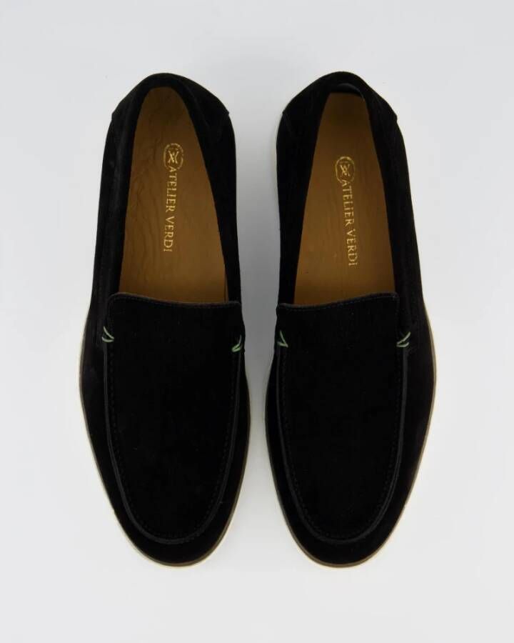 Atelier Verdi Zwarte Loafer Schoenen Black Heren
