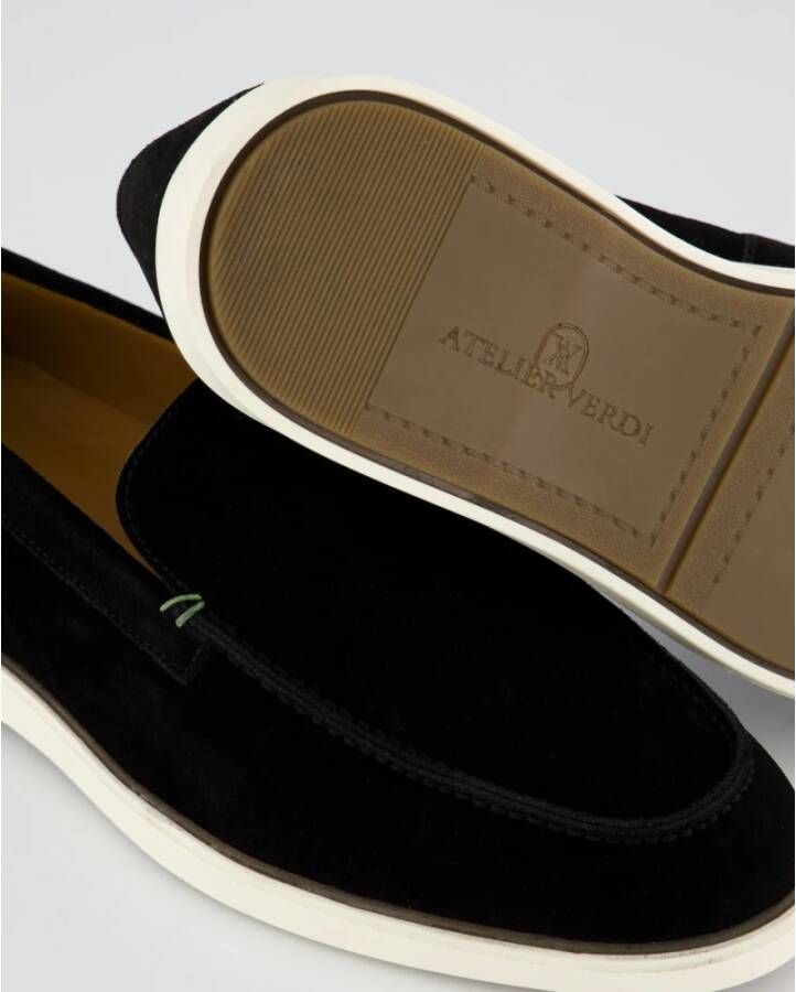 Atelier Verdi Zwarte Loafer Schoenen Black Heren