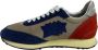Atlantic stars Beige Canvas Lage Sneaker Blauw Suède Multicolor Heren - Thumbnail 1
