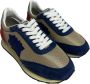 Atlantic stars Beige Canvas Lage Sneaker Blauw Suède Multicolor Heren - Thumbnail 2