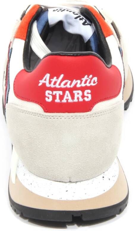 Atlantic Stars Grijs Off White Suède Schoenen met Ster