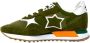 Atlantic Stars Groene leren sneakers met sterren - Thumbnail 2