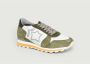 Atlantic stars Khaki Groen Suède Panel Trainers Green Heren - Thumbnail 2